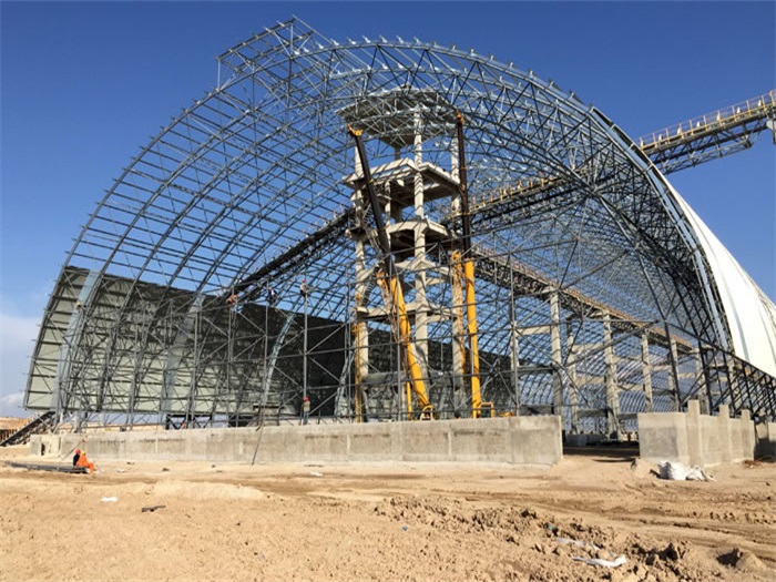 睢宁煤机油桶翘工程网架